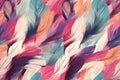 Colorful feathers seamless pattern