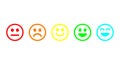 Colorful Feedback Faces Symbol