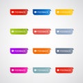 Colorful feedback icons