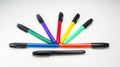 Colorful Felt Markers Royalty Free Stock Photo