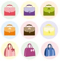 Colorful Female Bag Handbag. Bags collection.