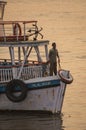 Colorful ferries near the Gateway to India Royalty Free Stock Photo