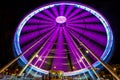 The colorful ferris wheel