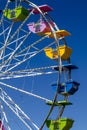 Colorful Ferris Wheel At Local Carnival