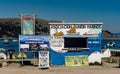 Colorful ferry ticket booth in Copacabana, Bolivia