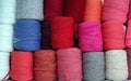 Colorful Fiber Fabric Cotton Rolls Textile Royalty Free Stock Photo