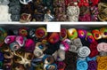 Colorful Fiber Fabric Cotton Rolls Textile Royalty Free Stock Photo