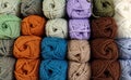 Colorful Fiber Fabric Cotton Rolls Textile Royalty Free Stock Photo