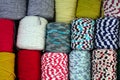 Colorful Fiber Fabric Cotton Rolls Textile Royalty Free Stock Photo