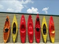 Colorful Fiberglass Kayaks