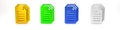 Colorful File document icon isolated on white background. Checklist icon. Business concept. Minimalism concept. 3D