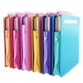 Colorful Expanding File Folders Organized and Stylish Storage Royalty Free Stock Photo