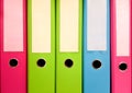 Colorful file folders Royalty Free Stock Photo