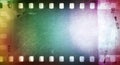 Colorful film frames Royalty Free Stock Photo