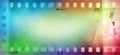 Colorful film frames Royalty Free Stock Photo