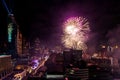 Firework New Years Celebration BANGKOK, THAILAND - DECEMBER 31,