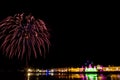 Colorful firework festival on SEA SALT & LIGHT at Phetchaburi province
