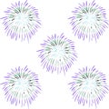 Firework pattern on white background.