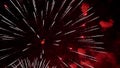 Colorful firework pyrotechnic show