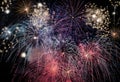 Colorful fireworks Royalty Free Stock Photo