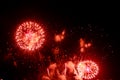 Colorful fireworks,A fireworks display against the night sky Royalty Free Stock Photo