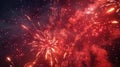The colorful fireworks display.AI generated image Royalty Free Stock Photo