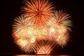 Colorful fireworks display Royalty Free Stock Photo