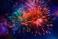 Colorful fireworks exploding at night against sky Royalty Free Stock Photo