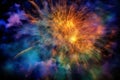 Colorful fireworks exploding at night against sky Royalty Free Stock Photo