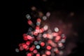 Colorful Fireworks Explosion Bokeh Particles Background