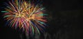 Colorful Fireworks in Night Sky Royalty Free Stock Photo