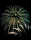 Colorful Fireworks in Night Sky Royalty Free Stock Photo