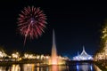 Colorful fireworks at Suan Luang Rama9