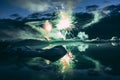 Annual Every year Firework show in the Glacier lagoon Iceland