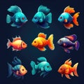 colorful fish aquarium ai generated Royalty Free Stock Photo