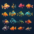 colorful fish aquarium ai generated Royalty Free Stock Photo