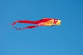 Colorful fish kite flying in blue sky Royalty Free Stock Photo