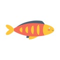 Colorful fish, sea animal. An inhabitant of the sea world, a cute underwater creature