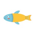 Colorful fish, sea animal. An inhabitant of the sea world, a cute underwater creature