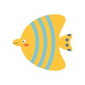 Colorful fish, sea animal. An inhabitant of the sea world, a cute underwater creature