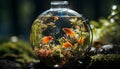 The colorful fish swim gracefully in the tranquil underwater garden generated by AI Royalty Free Stock Photo