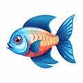 Colorful fish swimming in the deep blue sea Royalty Free Stock Photo