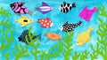 Colorful fishes