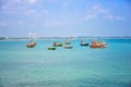 Colorful fishing boats