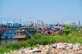 colorful fishing boats