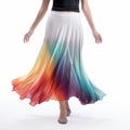 Colorful Flare Skirt: A Vibrant Fashion Statement