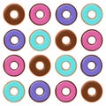 Colorful Flat Donuts