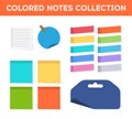 Colorful cartoon sticker set vector elements Royalty Free Stock Photo