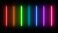 Colorful Flicker Neon Light Technology VJ Loop Background
