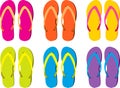 Colorful Flip Flops